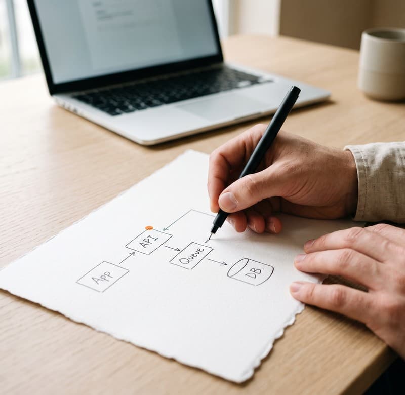 A Project Help engineer walking a client through a delivery plan