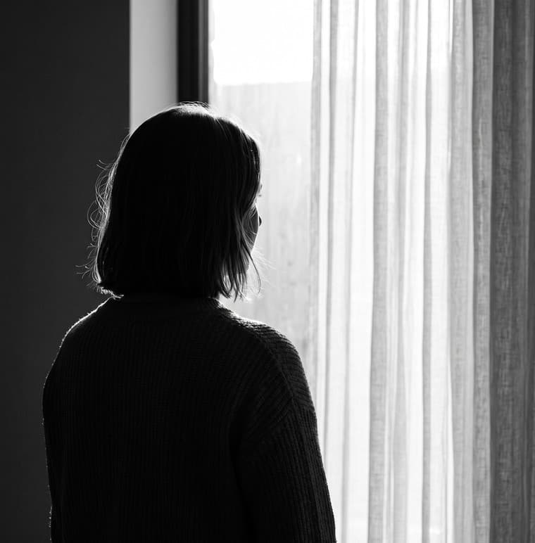 Portrait in black and white