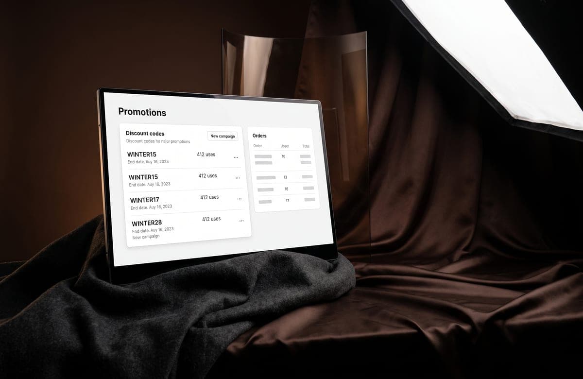 Order and promotions management in the admin