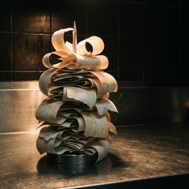 Service flow mapped from counter to kitchen